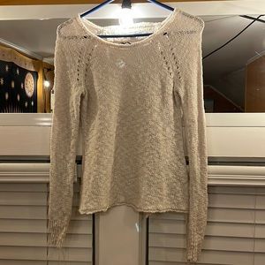 American Eagle•Summer Sweater•Cream•XS•Open Back